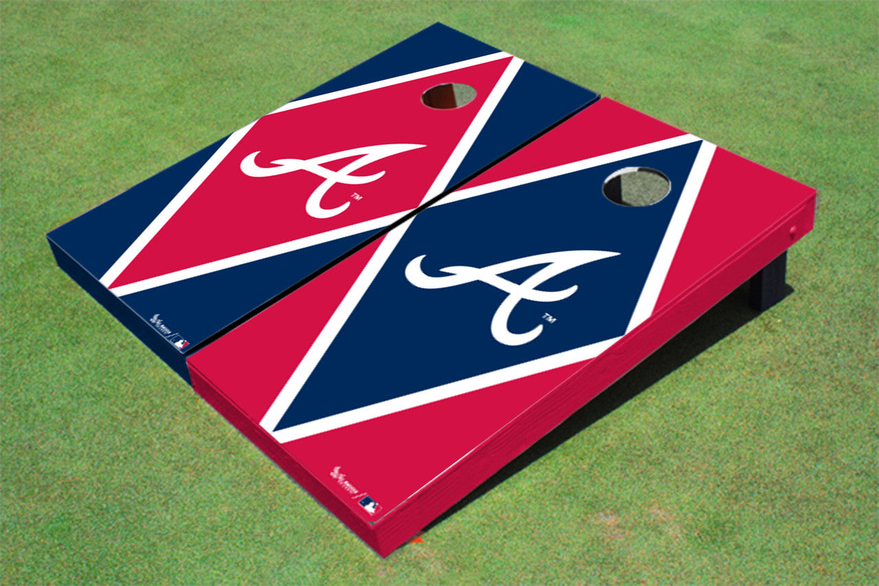 All American Tailgate cornhole board Atlanta Braves