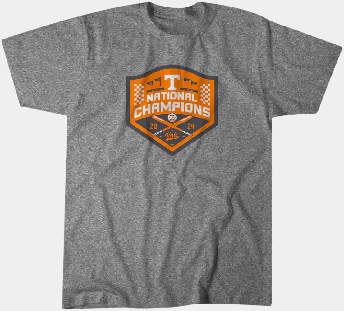 BreakingT Tennessee Volunteers baseball 2024 college world series champions gray