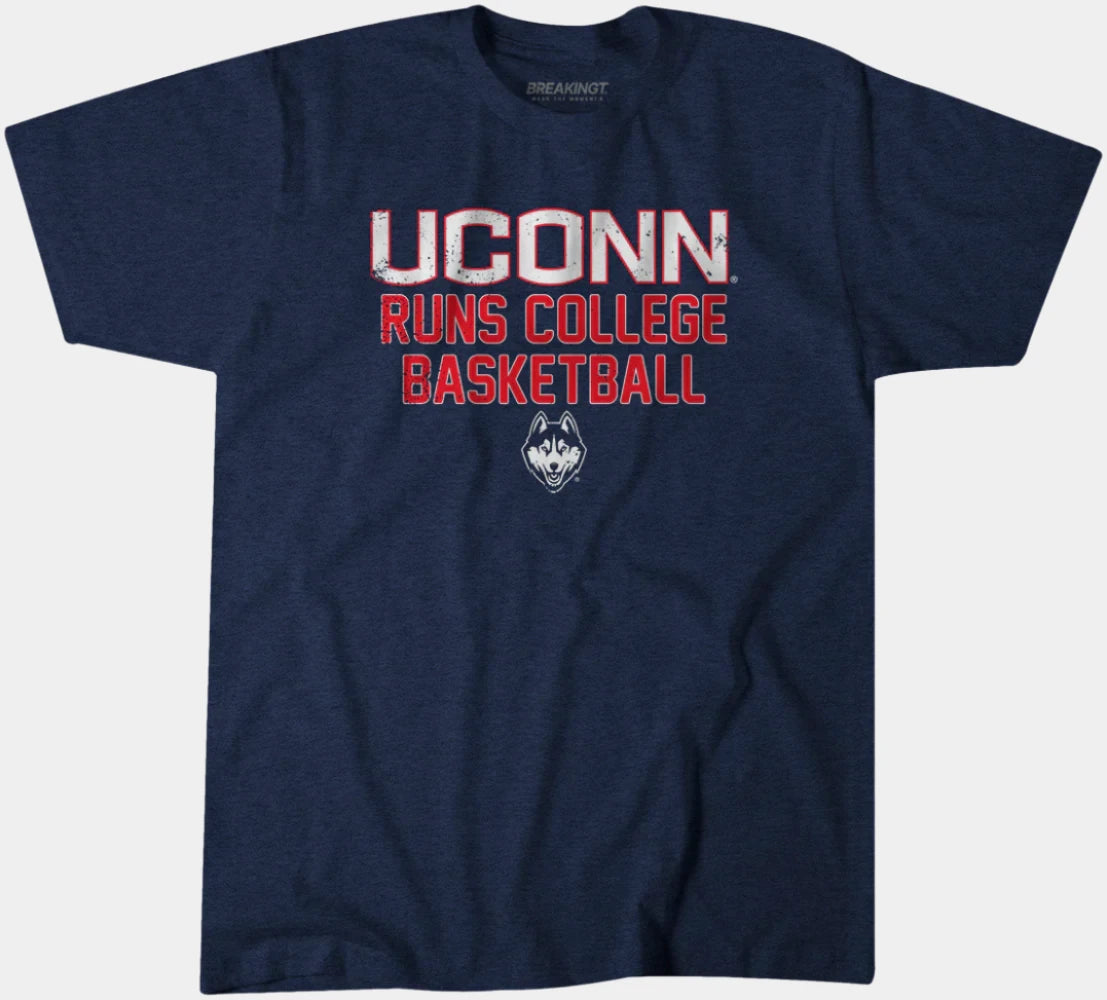 BreakingT UConn Runs College Basketball navy blue