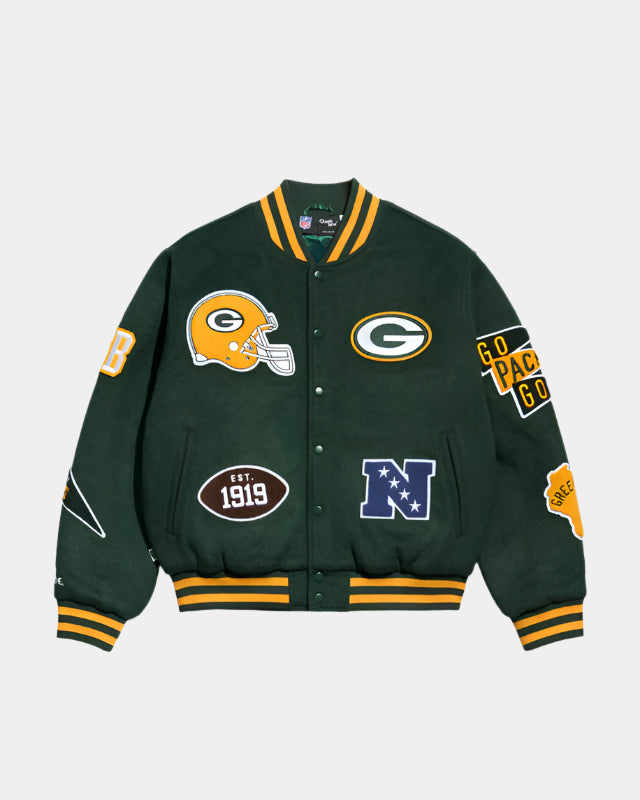 Green Bay Packers Pennant Varsity Jacket