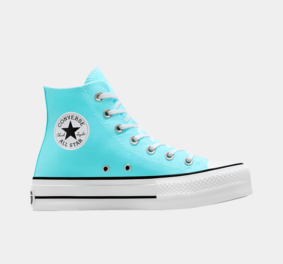 Chuck Taylor All Star Lift Platform Women's High Top Shoe Triple Cyan