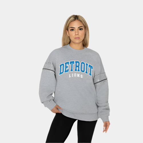 NCAA Competitive Edge Jewel-Trim Pullover Detroit Lions