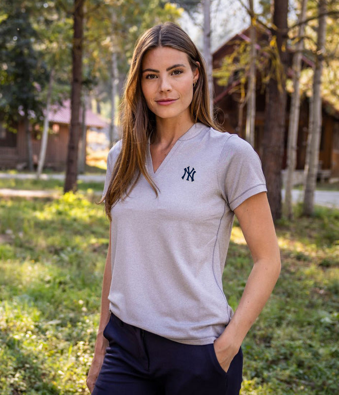 Cutter & Buck MLB Collection New York Yankees womens shirt white