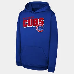 MLB Team Apparel Youth Hoodie Chicago Cubs blue