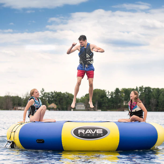 Rave Sports Aqua Jump 120 Water Trampoline blue yellow