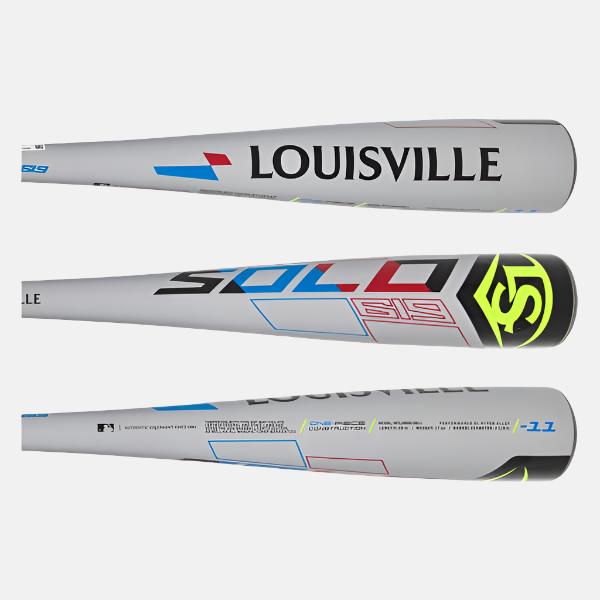 Louisville Slugger Solo 619 -11 USA Baseball Bat - close up of barrel