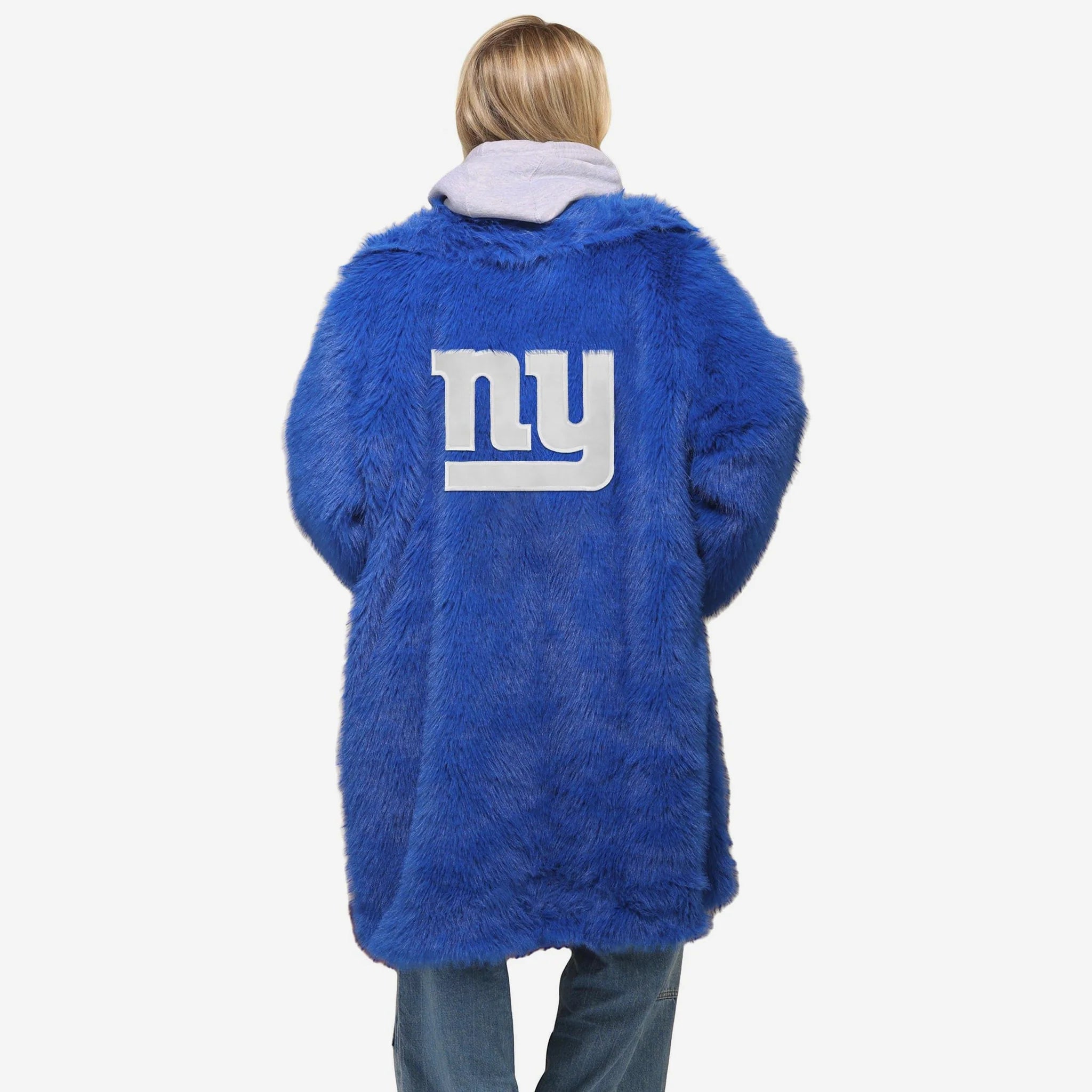 New York Giants Faux Fur Long Jacket