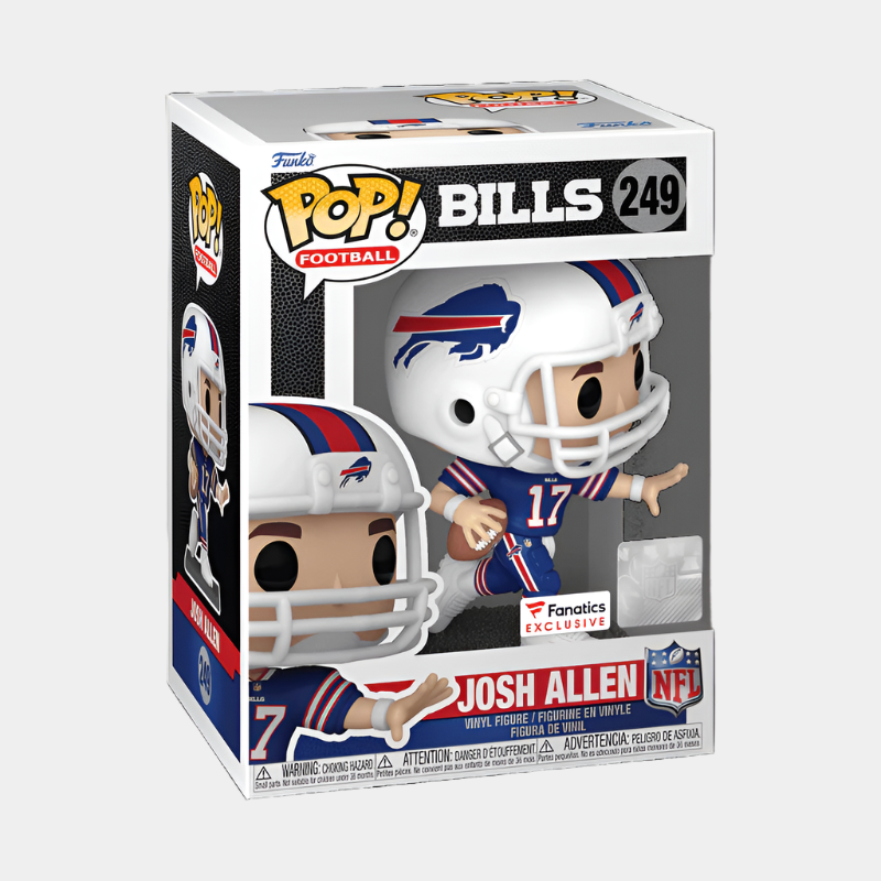 Funko Buffalo Bills Josh Allen Stiff-Arm Collectible in a box