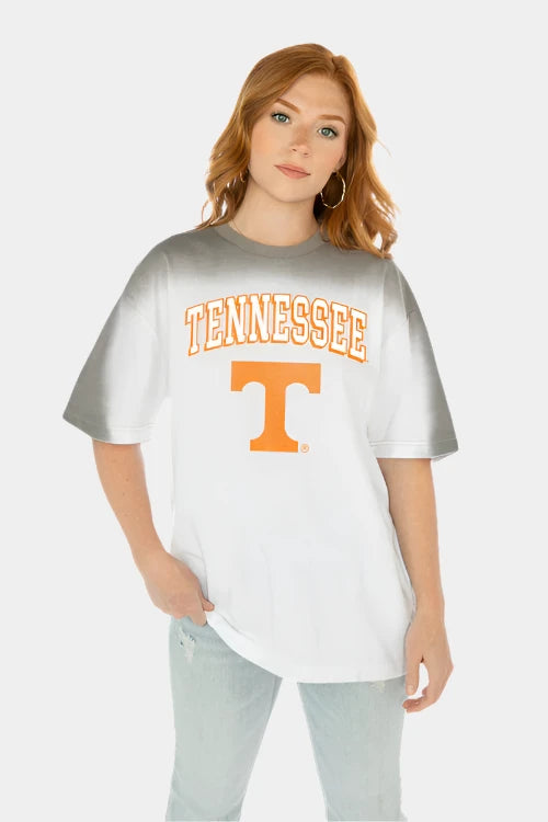 GameDay Couture NCAA Color Wave Crew Neck T-Shirt Tennessee Volunteers