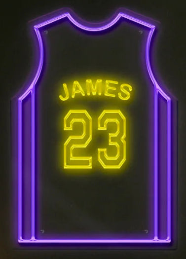 Glow Jerseys neon LED jersey James