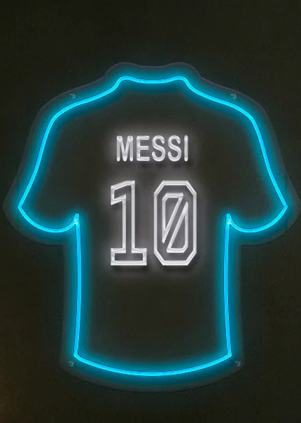 Glow Jerseys neon LED jersey Messi