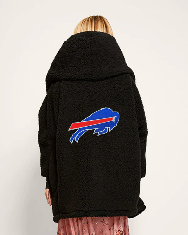 Jill Martin Buffalo Bills Sherpa Lounger Jacket black