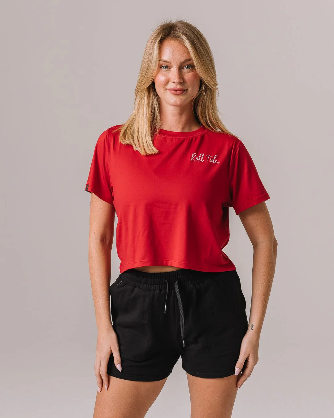 Kadyluxe Alabama Crimson Tide Crop Tee red