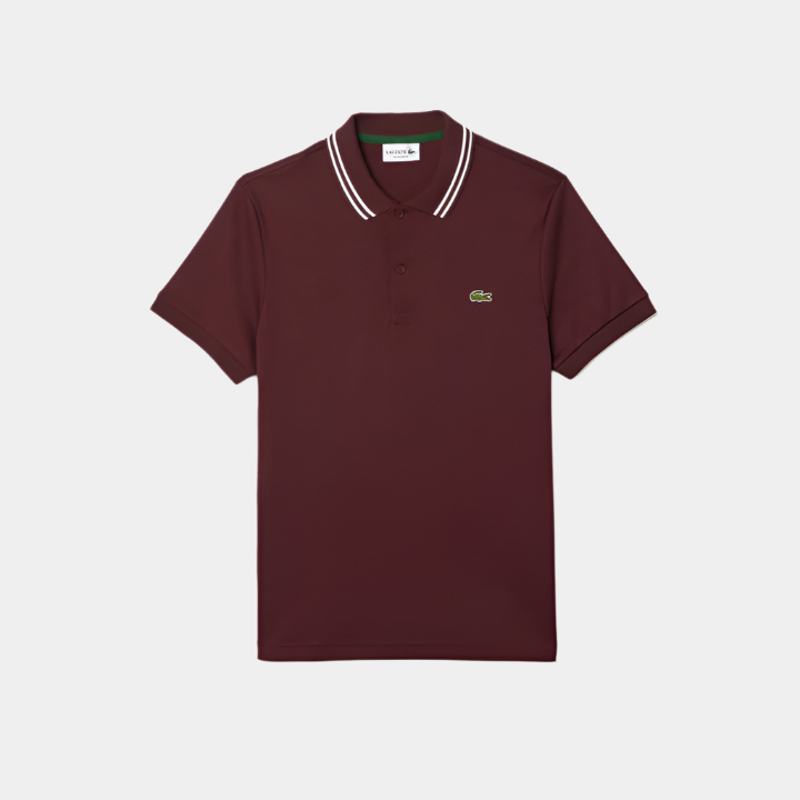 Lacoste Men's Regular Fit Pima Cotton Polo bordeaux