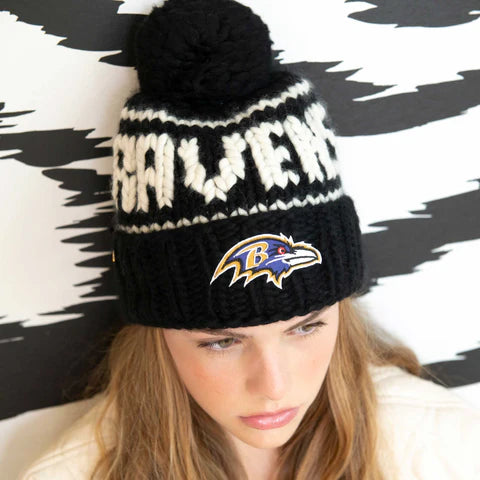 Lele Sadoughi Baltimore Ravens x NFL Purple Bow Scrunchie