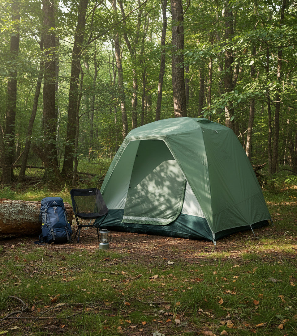 LL Bean Green camping tent