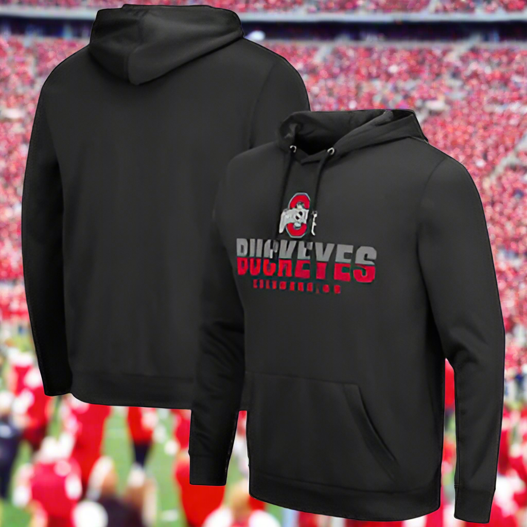 Colosseum Ohio State Buckeyes Black Lantern Pullover Hoodie