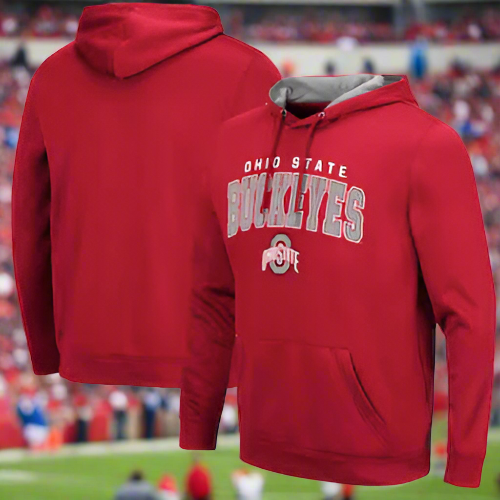 Red Colosseum Ohio State Buckeyes Resistance Pullover Hoodie