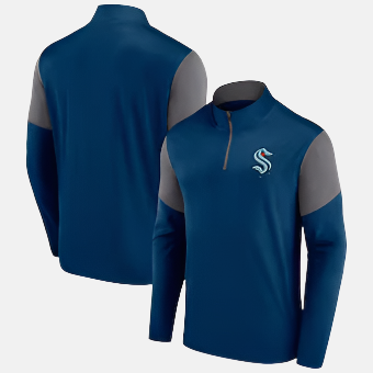 Seattle Kraken Men's NHL Logo Quarter-Zip Top