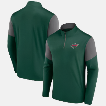 Minnesota Wild Men's NHL Logo Quarter-Zip Top