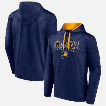 Indiana Pacers Men's Fanatics Heather Fast Break Pullover Hoodie