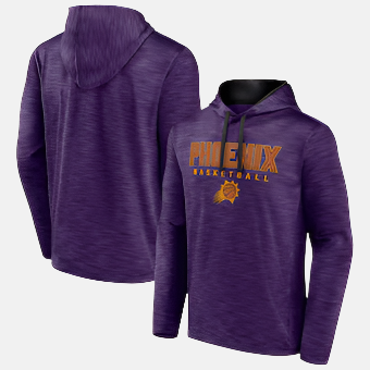 Phoenix Suns Men's Fanatics Heather Fast Break Pullover Hoodie