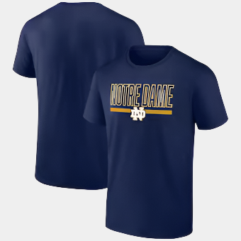 Fanatics Notre Dame Fighting Irish Navy Classic Inline Team T-Shirt