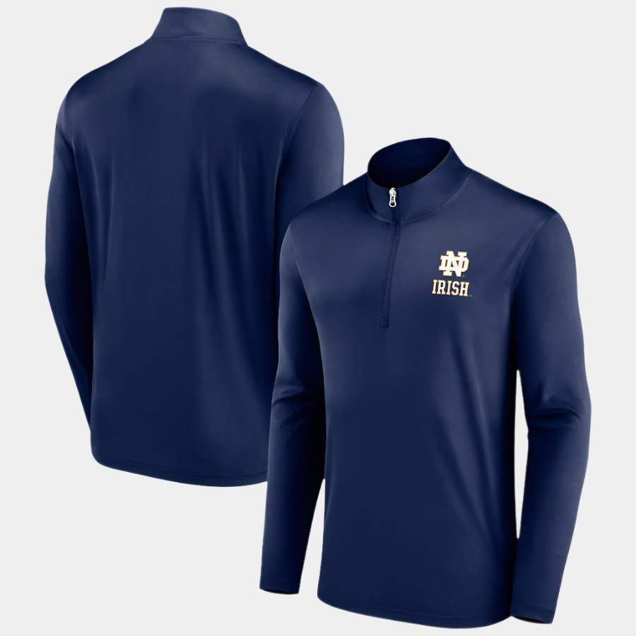 Notre Dame Fighting Irish Navy Underdog Mindset Quarter-Zip Top