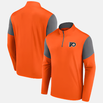 Philadelphia Flyers Men's NHL Logo Quarter-Zip Top