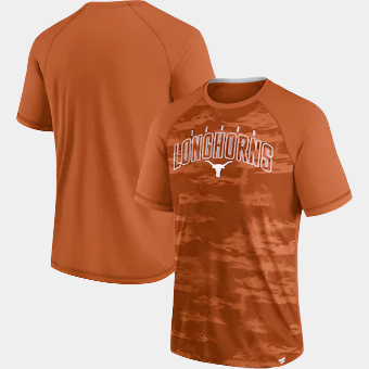 Fanatics Texas Longhorns Texas Orange Arch Outline Raglan T-Shirt