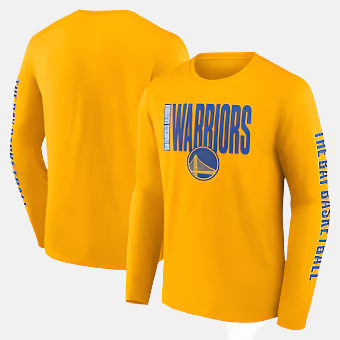 Golden State Warriors Men's Gold Vision Long Sleeve T-Shirt