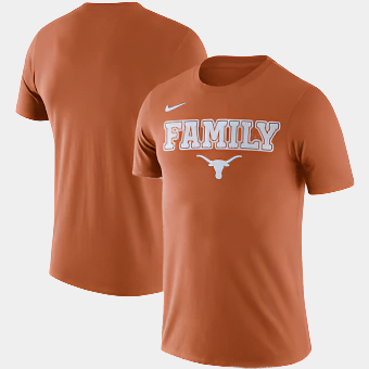 Nike Texas Longhorns Texas Orange Family T-Shirt