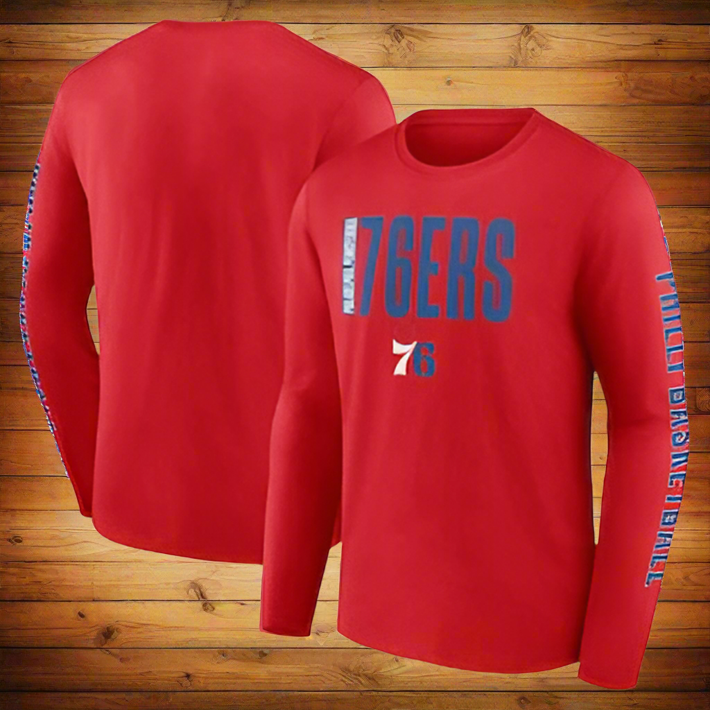 Philadelphia 76ers Men's Gold Vision Long Sleeve T-Shirt