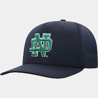 Top of the World Notre Dame Fighting Irish Navy Reflex Logo Flex Hat