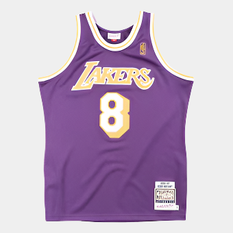 Mitchell & Ness Men's Kobe Bryant Purple Los Angeles Lakers 1996/97 Hardwood Classics Authentic Jersey purple