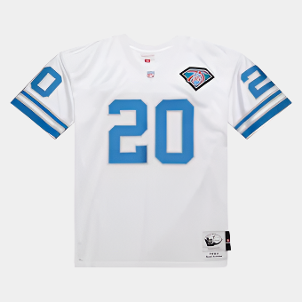 Mitchell & Ness Men's Barry Sanders White Detroit Lions 1994 Authentic Jersey