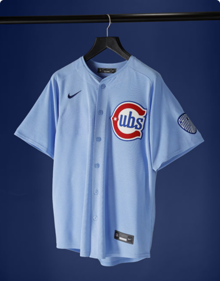 Chicago Cubs MLB baseball alternate jersey light blue
