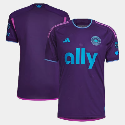 Men's Charlotte FC adidas Purple 2023 Crown Jewel Kit Authentic Jersey