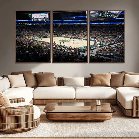 Wall Art Canvas Print Stadium  Boston Celtics