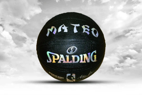 Name Your Ballz Personalized Spalding Neverflat Basketball black