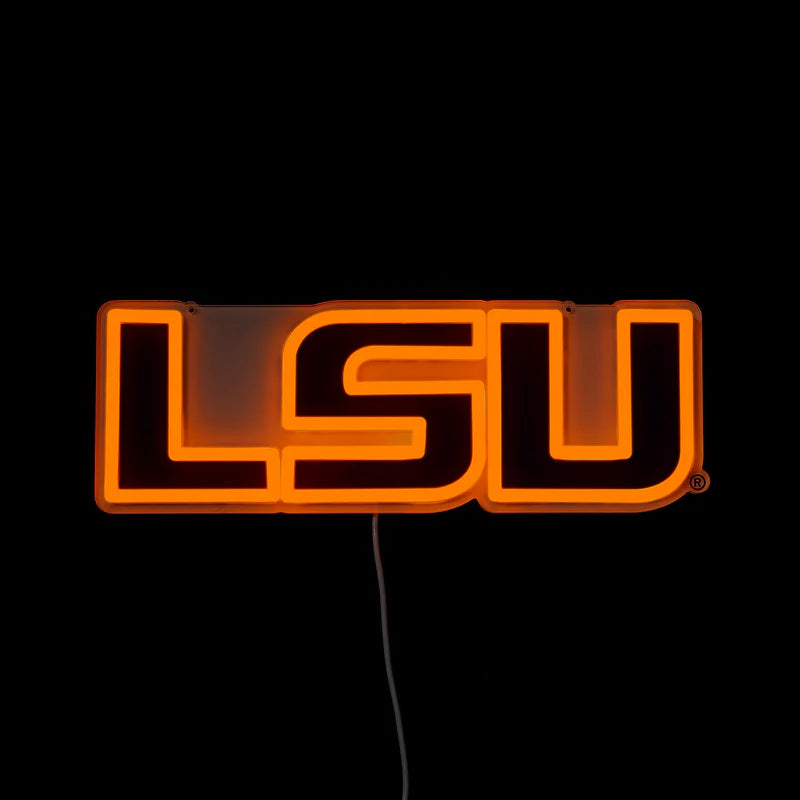 Saturday Neon LED neon sign LSU Tigers purple gold