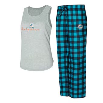 Women's Miami Dolphins Tank Top and Pants Sleep Set