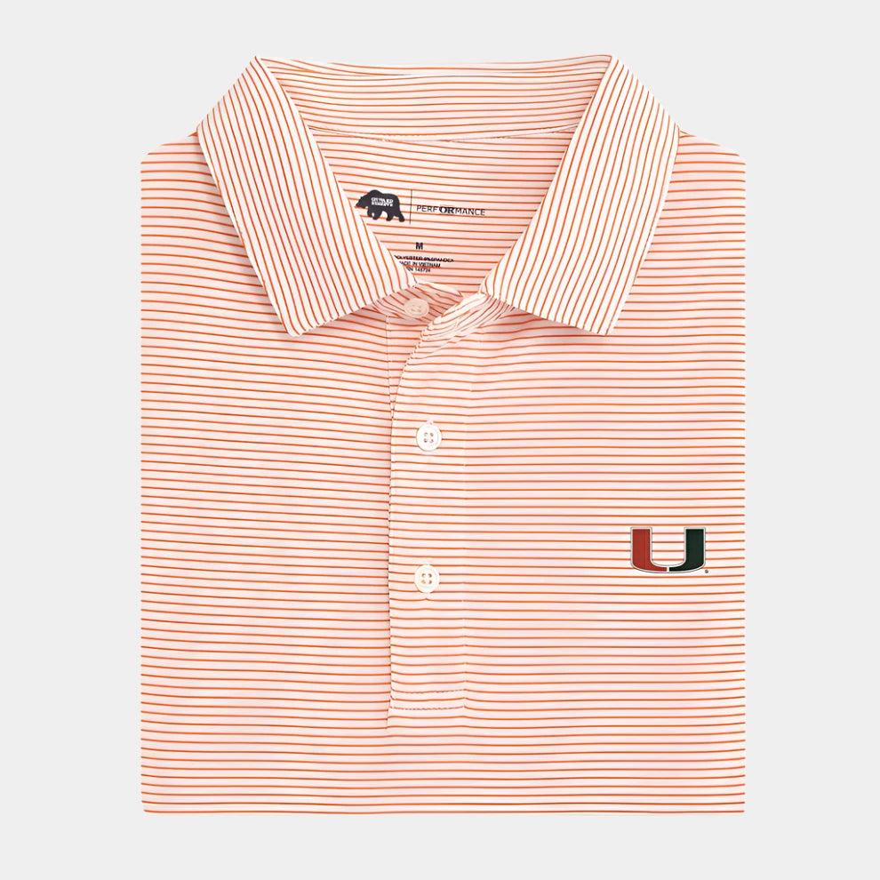 Onward Reserve Miami Birdie Stripe Performance Striped Polo