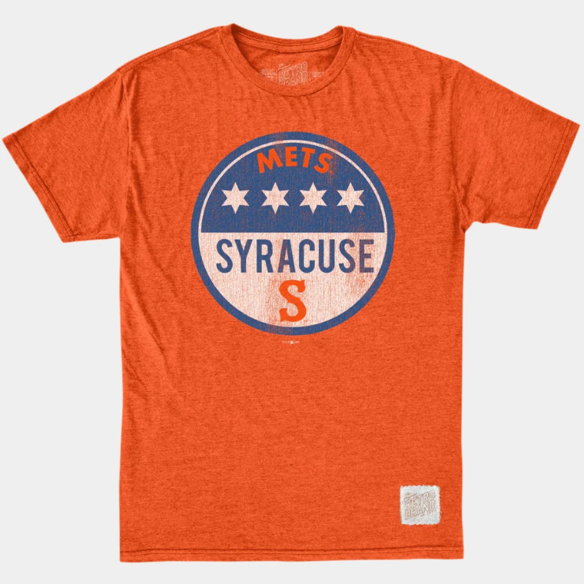 Original Retro Brand Syracuse Mets MiLB 50/50 Tee orange