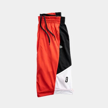 Point3 Gear DRYV Baller 2.0 Mens Dry Hand Zone Basketball Shorts orange black white