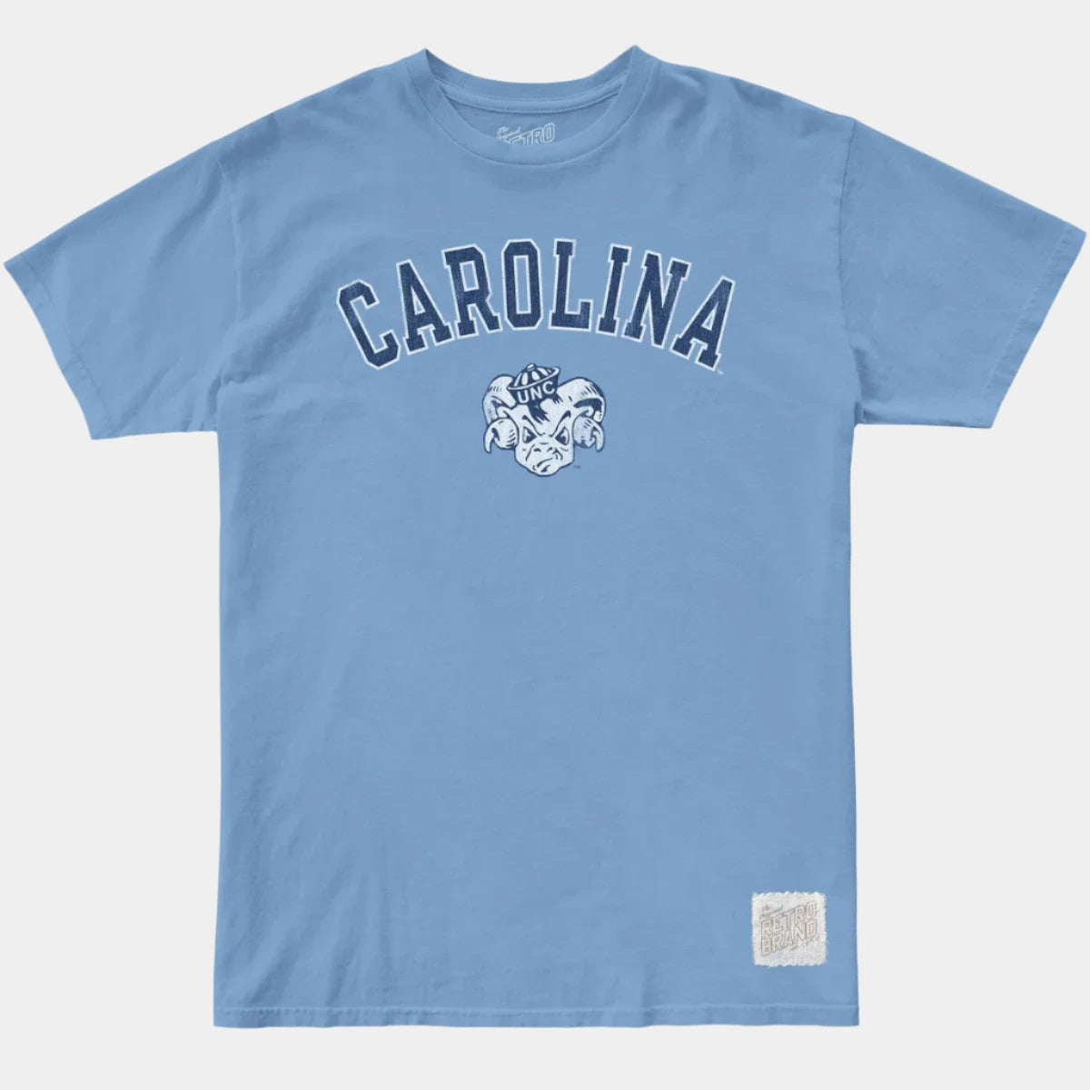 Retro brand 100% cotton tee North Carolina Tarheels blue