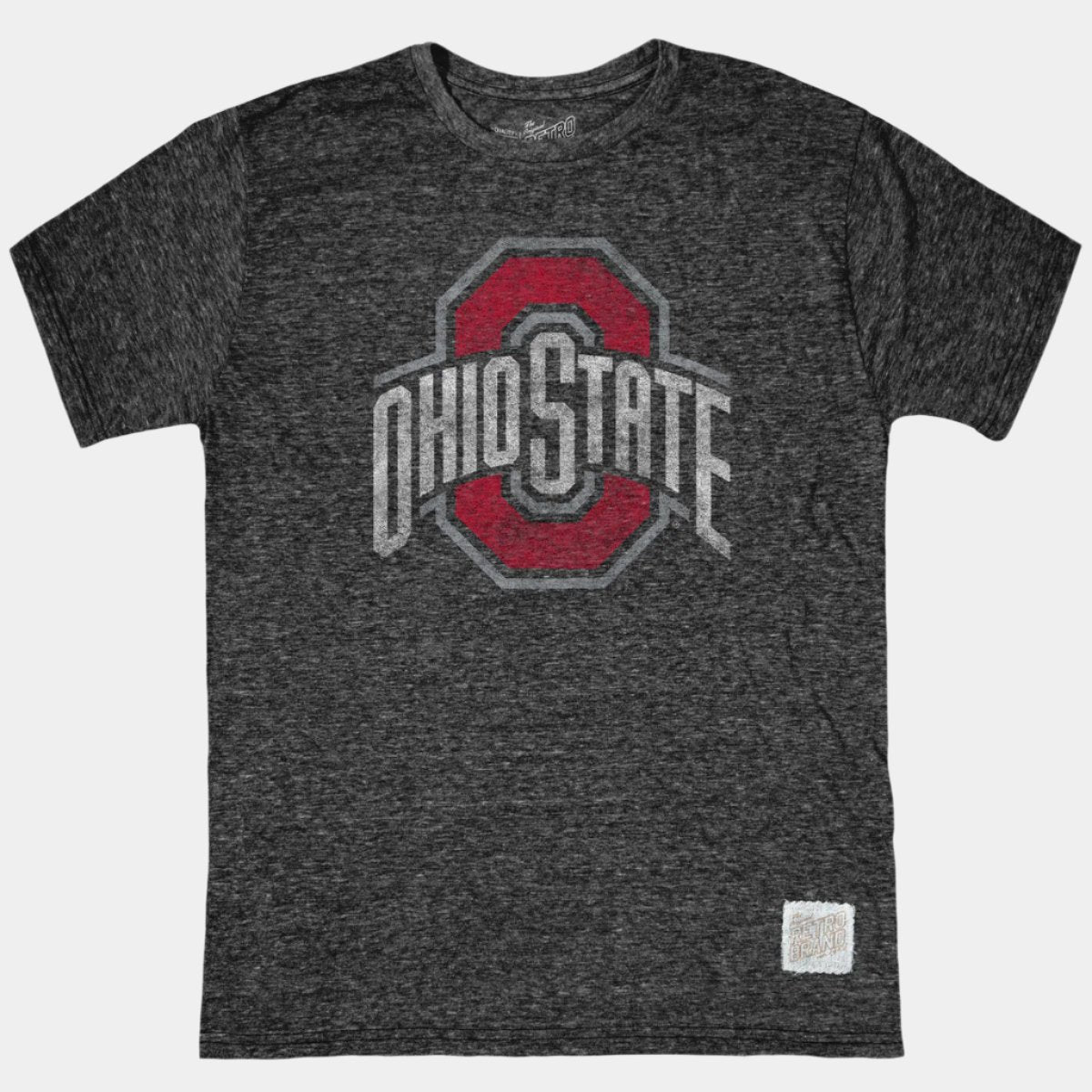 Retro brand tri-blend tee Ohio State Buckeyes grey