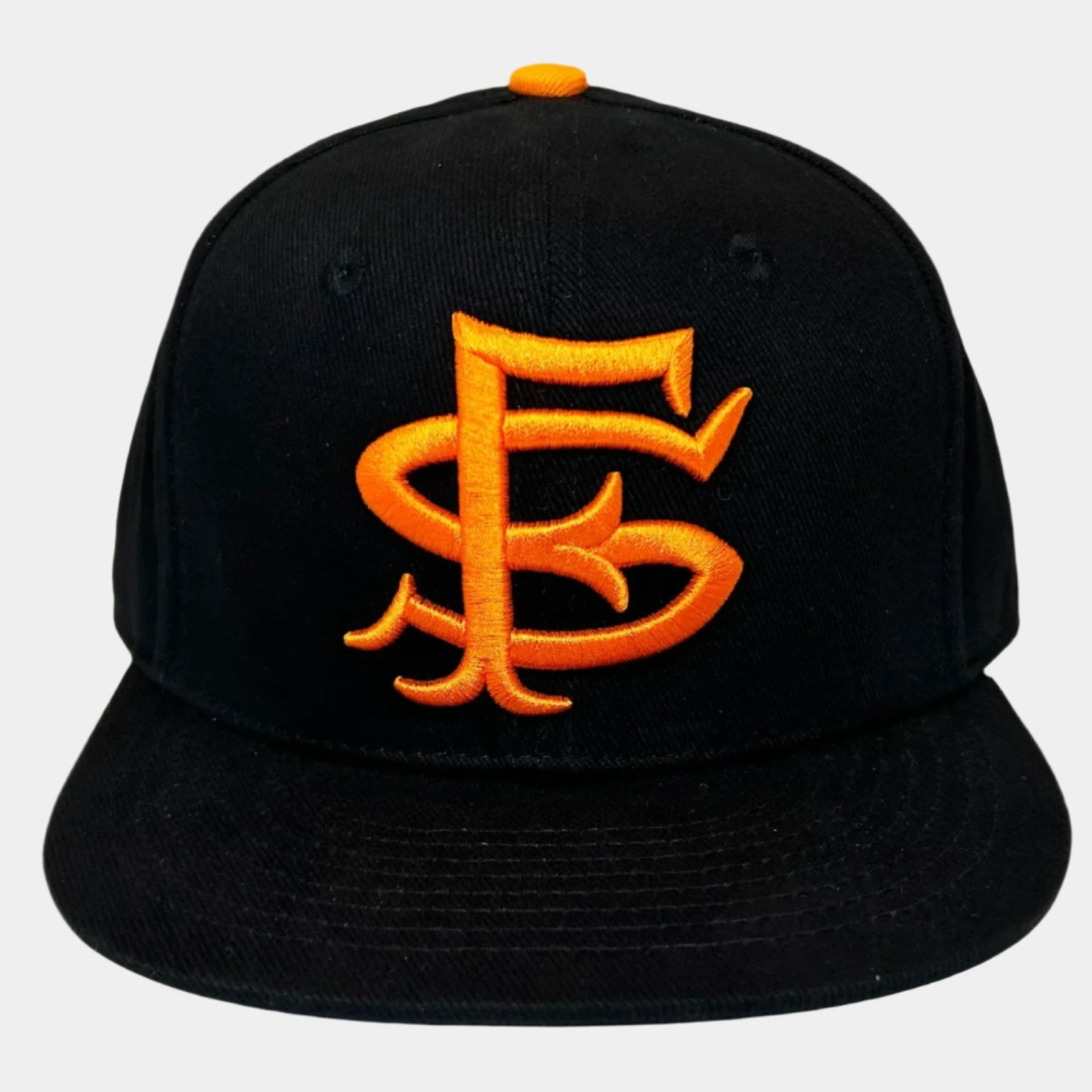 Royal Retros Vintage Baseball Hats San Francisco Seals fitted hat black orange