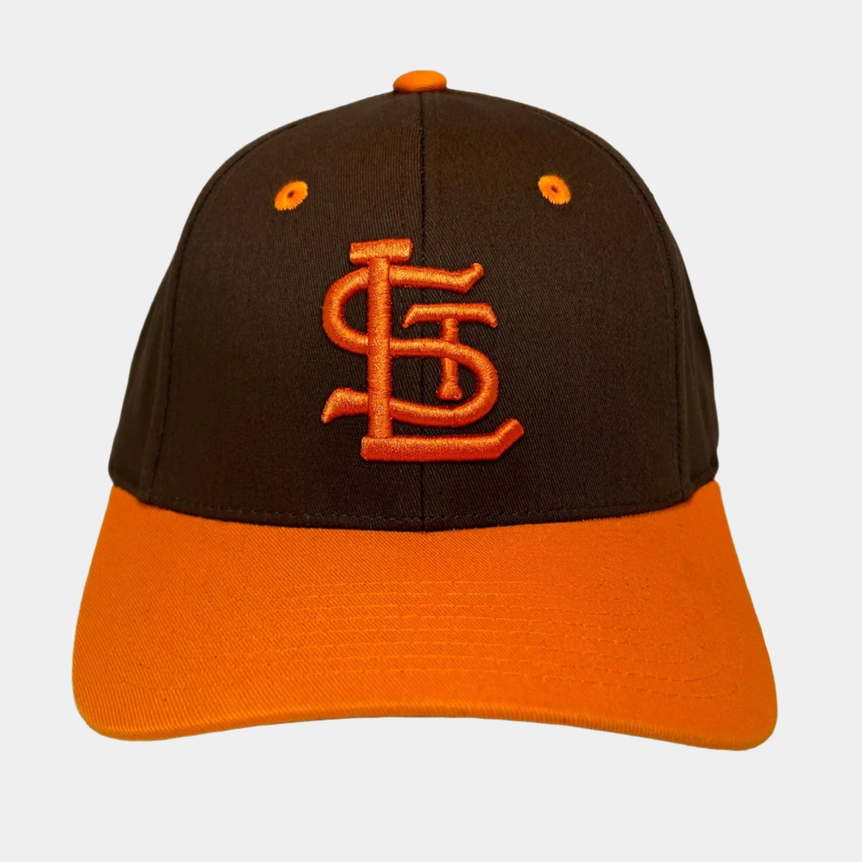 Royal Retros Vintage Baseball Hats St. Louis Browns flex hat black orange