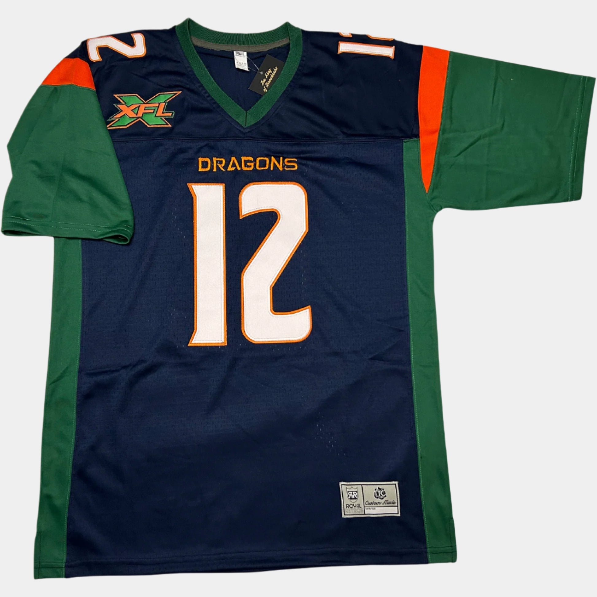 Royal Retros Dragons football jersey